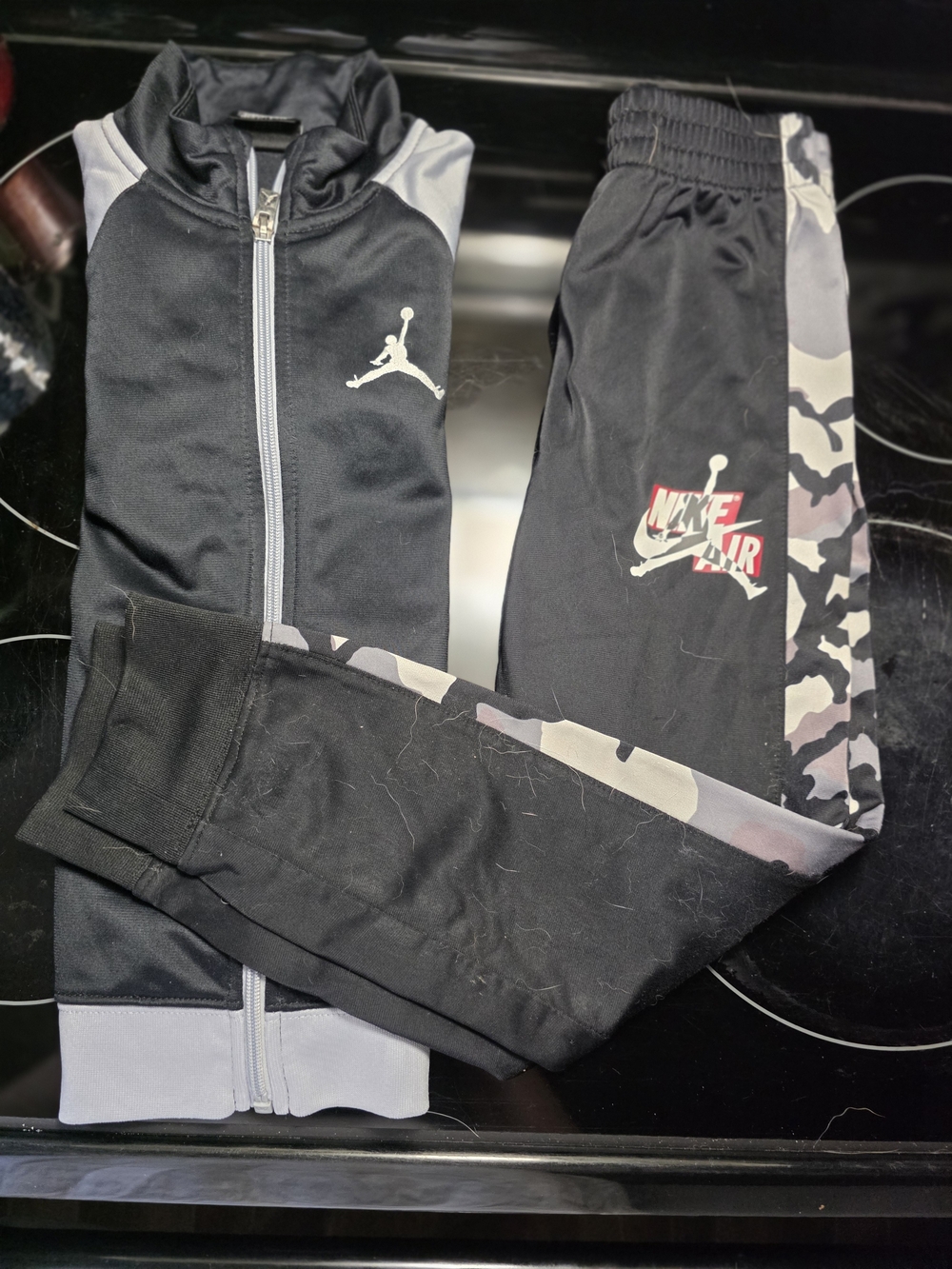 Jordan Kids' Black & Gray Track Pants - Nike Air